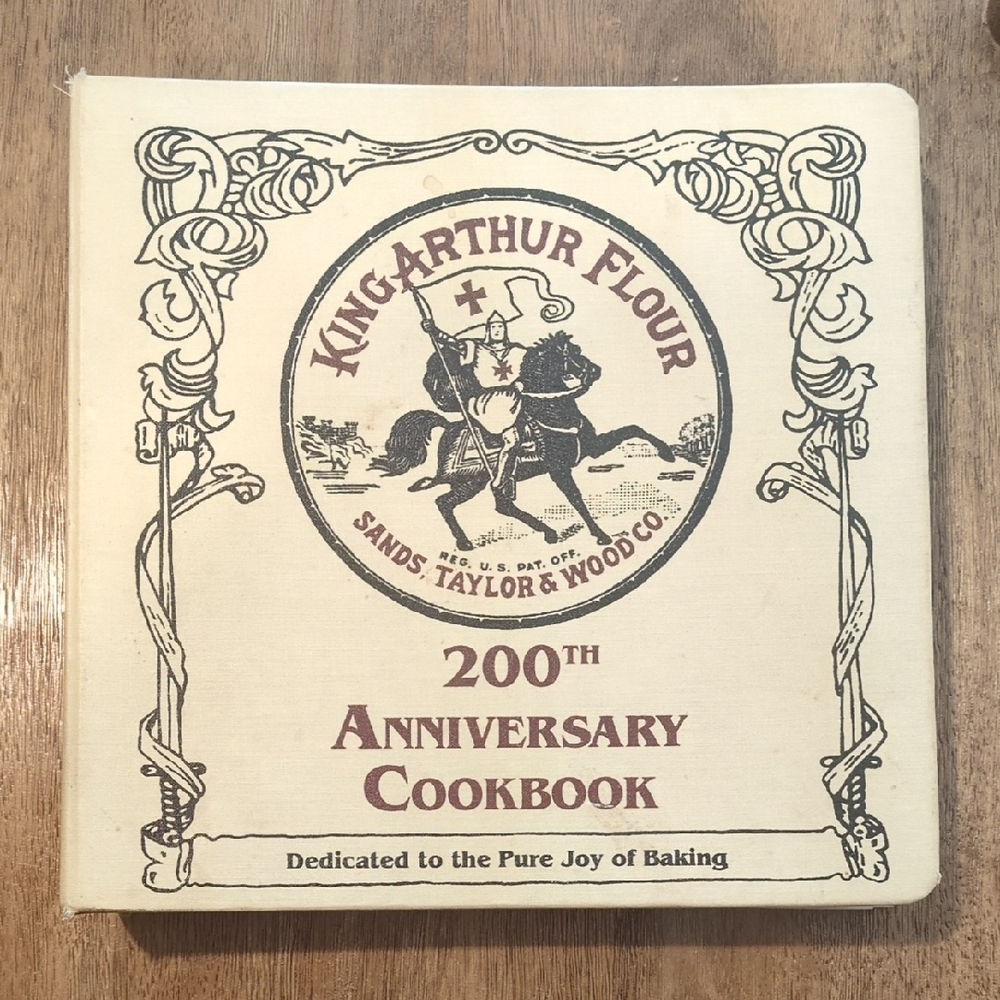 Vintage King Arthur Flour 200th Anniversary Cookbook - Cream